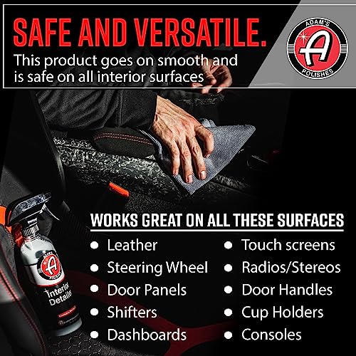 Adam's Interior Detailer (5 Gallon) - Total Car Interior Cleaner, Protectant & Dressing, Leather Conditioner, UV Protection Vinyl, Dashboard, Screen, Seat Cleaner & More