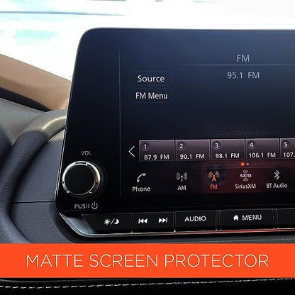 Matte Anti Glare Anti Fingerprint Premium Screen Protector for Designed for Nissan Rogue 2021 2022 2023 S SL SV Platinum Infotainment Navigation Multimedia Touchscreen Display 2 Pack