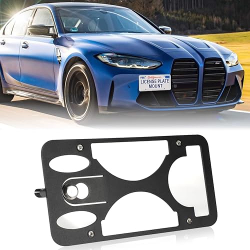 Front Bumper License Plate Mount Fits BMW M3 [G20] 2019-2025