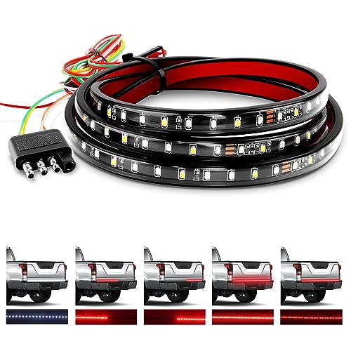 GOOACC 60" Truck Tailgate Light Bar 5 Function 108 LED Single Row Strip - size: 60" 108Led Light Strip