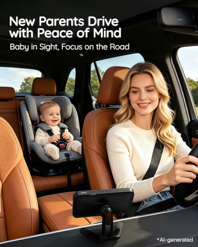 Babyvue USB Baby Car Camera, Backseat Monitor Car Seat Mirror - color: White