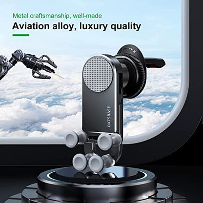 Z Fold 7 Car Mount Accessories, Gravity Linkage, A Vent (Black) - color: Black-V