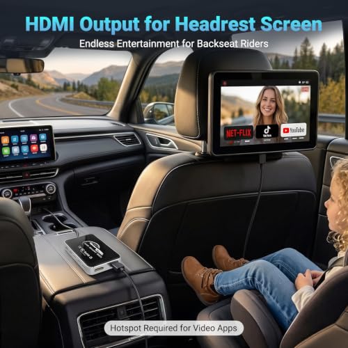 4-in-1 Wireless CarPlay Adapter for Apple CarPlay and Android Auto