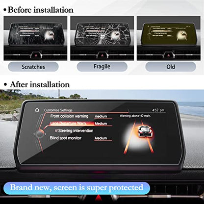 SKTU Screen Protector Foils for 2020-2025 2026 Toyota GR Supra A90 8.8In Navigation GR Supra Accessories Tempered Glass Scratch Resistance HD Clear - color: 2020-2026 GR Supra 8.8 Inch Tempered Glass