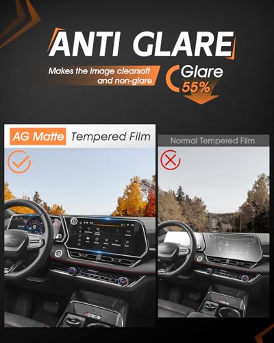 CDEFG For 2025 2026 2027 Chevrolet Equinox Screen Protector - (2PCS) Matte Anti Glare Tempered Glass - Equinox 11.3 Inch Touchscreen & 11 Inch Instrument Accessories - color: Equinox 2PCS Matte