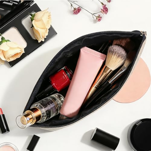 Book Lovers Gifts Makeup Bag, Bookshelf Cosmetic Bags Travel Organizer Bag - color: Multicolor 014