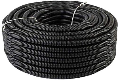 10 Feet 1' 25mm Split Wire Loom Conduit Polyethylene Tubing Black Color Sleeve Tube - color: 1" (25mm), size: 10 Ft
