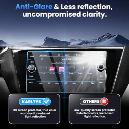 Karltys 2PCS Screen Protector for 2018-2024 VW Volkswagen Tiguan/Atlas - color: For VW Tiguan/Atlas