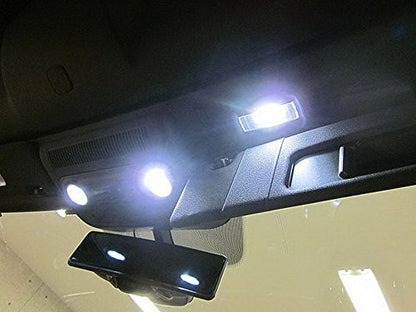iJDMTOY LED Sun Visor Vanity Mirror Lights For VW Golf/Jetta/Passat/CC - style: Xenon White