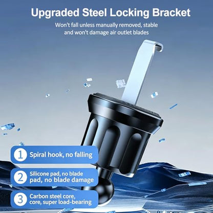 Car Phone Holder, Carbon Fiber Pattern Metal Hook Clip, for Daily Use Kit