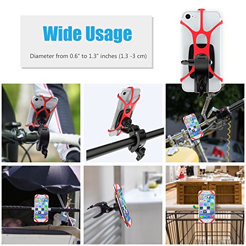 Universal Magnetic Bicycle & Motorcycle Handlebar Phone Holder for Cell Phones and GPS with Fast Swift-Snap Technology,
