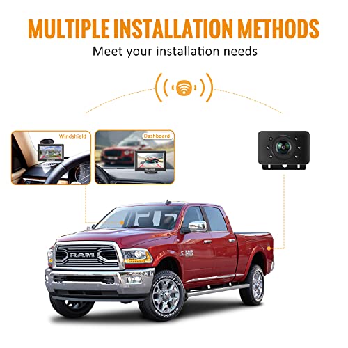 Wireless Backup Camera Systems WM1 high Definition 1080P Night Vision 4.3inches Monitor Wireless Rear View Camera for Cars sedans s-u-vs Pickups Vans