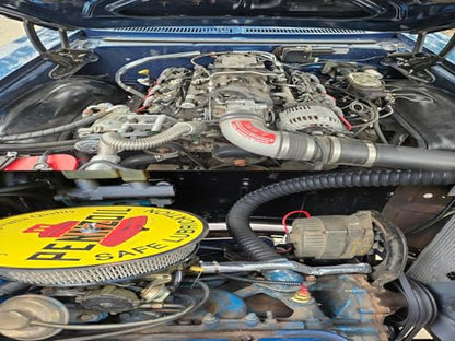 Automotive Heat Shield Sleeve, 1/2" x 10 Ft Aluminized Sleeving for Engine Bay, Exhaust Hose & Wiring Protection | High Temp Wrap with Hook & Loop | Includes 10 Stainless Steel Zip Ties - size: 1/2" I.D.x 10Ft