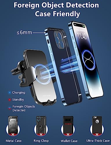 Wireless Car Charger for Samsung Galaxy Z Flip, 15W [AUTO Moving Coil]