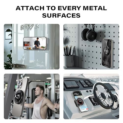 A2C for Hyundai Ioniq 5 Phone Mount, Hyundai Magnetic Dashboard Phone Mount - color: Red-MagSafe
