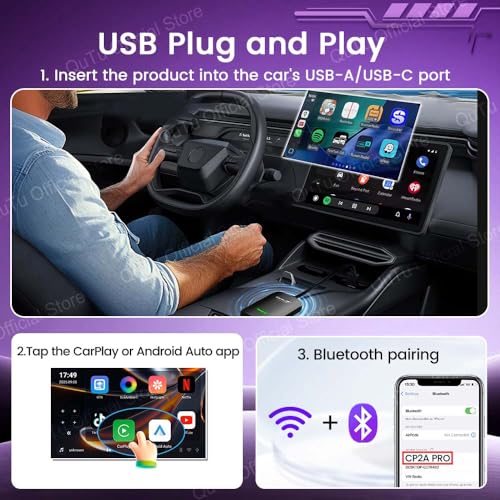 CarlinKit Wireless CarPlay & Android Auto Adapter CP2A Pro AI Box