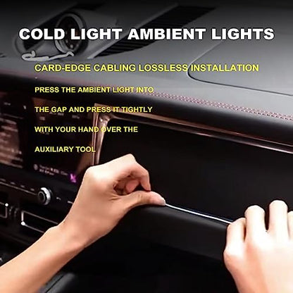 EL Wire Interior Car LED Strip Lights, 5M Neon Wire USB 5V with Fuse Protection for Automotive Car Interior Decoration with 6mm Sewing Edge, Car Garden Party Decoration, Pink