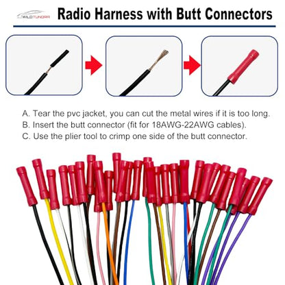 20Pin Radio Wiring Harness for Nissan 2007-2017/ Subaru 2008-2015 Aftermarket Radio Stereo Wire Harness with Antenna Adapter Aftermarket Car Stereo CD Player Stereo Receiver Wire Cable 70-7552 - style: 20Pin Harness+Antenna for Nissan/Subaru(15wires)