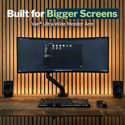 Vari Ultra-Wide Monitor Arm – Black - size: Ultra-Wide Monitor Arm