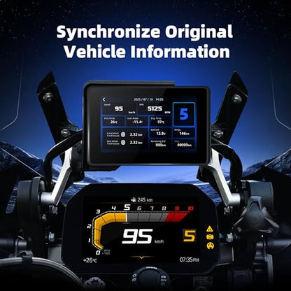 5" Wireless CarPlay Android Auto Navi, for BMW WonderWheel Screen