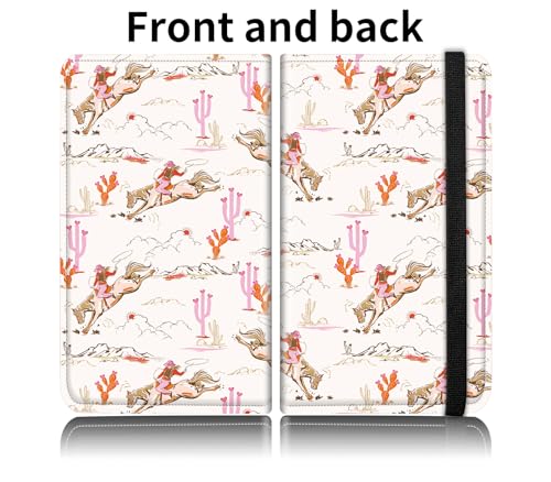 Car Registration and Insurance Card Holder, Vehicle License Documents Glove Box Compartment Organizer Wallet, ID Card Holder for Car Essentials Automobile, Cowgirl Wild West - color: Cowgirl Wild West