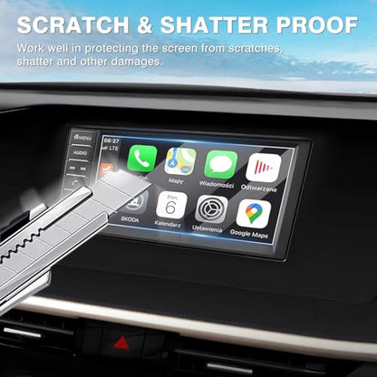 Karltys [Upgrade 2025 2026 Nissan Kicks S 7-Inch Screen Protector [No Glare & Fingerprint] for Touchscreen Tempered Glass Accessories Navigation Protective Film - size: 7"Nissan Kicks S 2025 2026