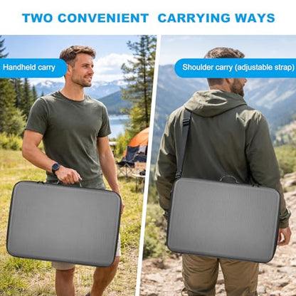 Starlink Gen 3 Case for Travel, RV and Outdoor Protection Waterproof EVA Carrying Case Dust-Tight Crush-Resistant with Custom Internal Partitions Dark Grey - color: Dark Grey