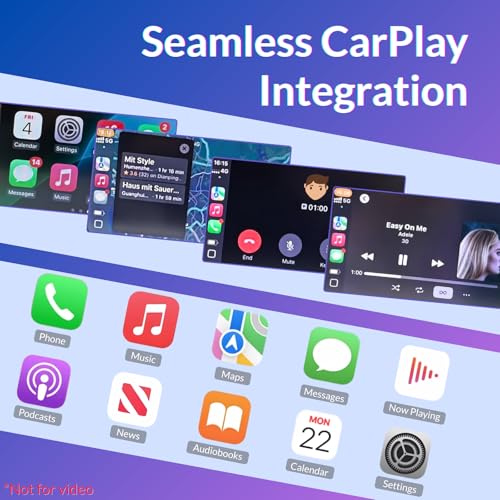 Wireless CarPlay Dongle for iPhone, Mini Plug & Play Car Play Adapter
