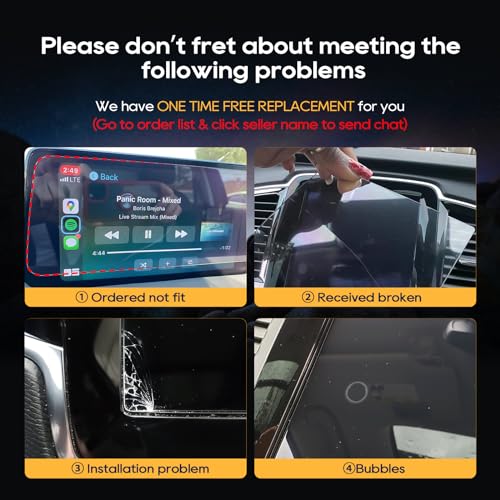 LFOTPP Fit for 2019 2020 2021 Forte 8-Inch Car Navigation Screen Protector, Tempered Glass 9H Hardness Audio Infotainment Display Center Touch Protective Film Scratch-Resistant