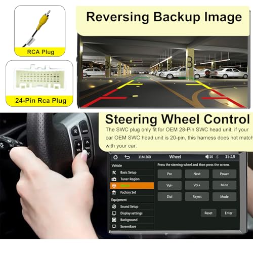 Aftermarket Radio Wiring Adapter Compatible with Toyota 2013-2019/Lexus 2014-2016,16Pin Android Car Stereo Harness with Antenna Adapter 24Pin RCA Connector 28Pin SWC, Fits for Camry Corolla RAV4 IS350 - style: with 28Pin swc, antenna