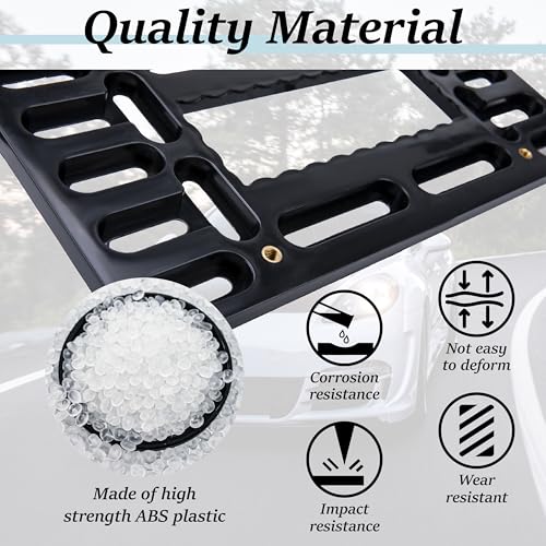 License Plate Bracket Holder, Front License Plate Frames, Universal Kit