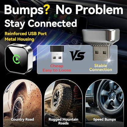 2026 Wireless CarPlay Adapter for iPhone and Android Auto Bluetooth