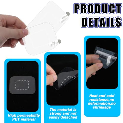 12 Pcs Dashcam Electrostatic Stickers, Clear Prevent Scratching and Falling - color: 12 Pcs