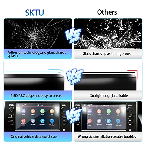 SKTU 2024 2025 2026 2027 GR86 Screen Protector Ultra HD 8-Inch - color: 2022-2027 GR86/BRZ 8 Inch Tempered Glass