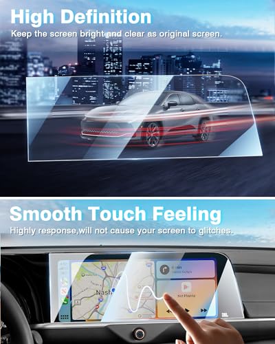 Karltys 2 Pack Screen Protector for 2023-2025 2026 Toyota Crown XLE/Limited/Platinum Accessories, 12.3-Inch Touchscreen Tempered Glass Navigation - size: 10.23" Toyota Crown 2023-2025 2026