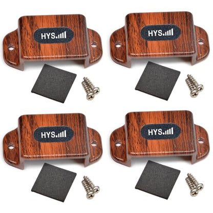 HYS Amateur HT Single Side Radio Car Mount, Car Radio Mounting Kit with Screws for Handheld CB Radio & VHF UHF Walkie Talkie Radios (Packing of 4pcs) - color: Brown