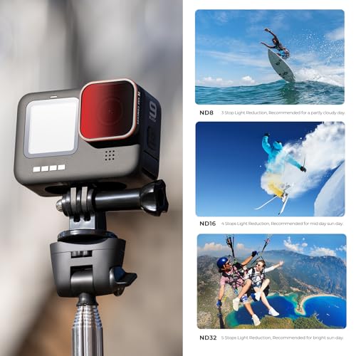 K&F CONCEPT 6 Pack ND CPL Filter Set for GoPro Hero 13/12/11/10/9 Black - style: ND Filter Set with CPL
