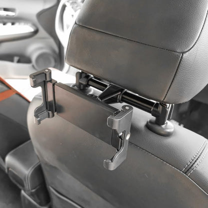 OSALADI Car Headrest Tablet Mount Adjustable Phone Stand for Back Seat Car Seat Headrest Holder for Tablets and Phones 360 Rotation Mobile Holder Tool Free Install