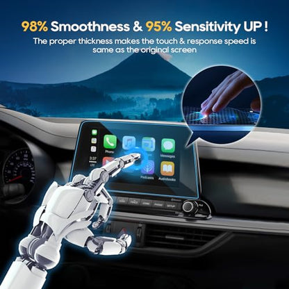 LFOTPP Fit for 2019 2020 2021 Forte 8-Inch Car Navigation Screen Protector, Tempered Glass 9H Hardness Audio Infotainment Display Center Touch Protective Film Scratch-Resistant