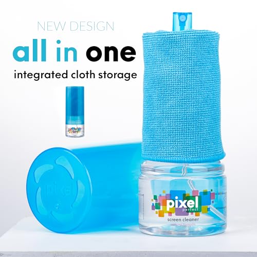 Pixel Perfect | 10oz | Screen Cleaner Kit, for TV, Laptops, Computers, Monitors, Phones, Tablets | 300ml Cleaning Kit, Premium Natural Spray