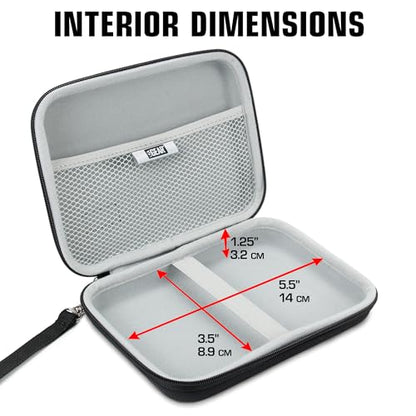 USA Gear Ghost Hunting Equipment Case Fits Spiritbox EMF Meter, Sam and Colby XPLR Spirit Box, & More - Paranormal Equipment Case with Elastic Strap, Scratch Resistant Interior, Case Only (Black) - color: Black