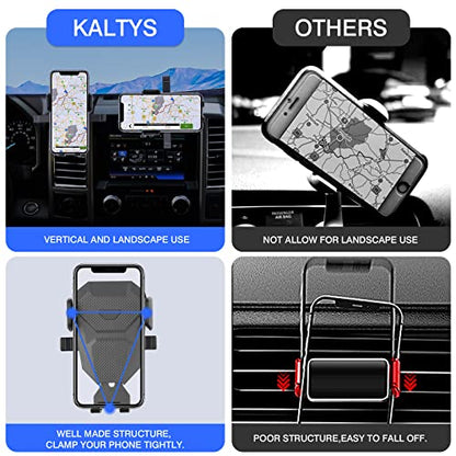 Karltys Car Phone Holder Mount for Ford F150 2021 2022-2025 2026, Dash Air Vent Cell Phone Holder Mount for 2025 F-150, Hands Free Phone Cradle Stand for All iPhone Android Smartphones - size: 21-23 F-150 Phone Holder