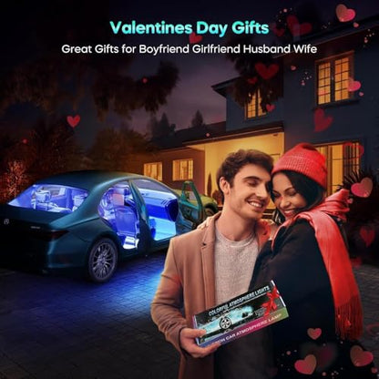 Car LED Lights, RGB Smart Car Interior Lights, App Remote Control - color: RGB 48SMD