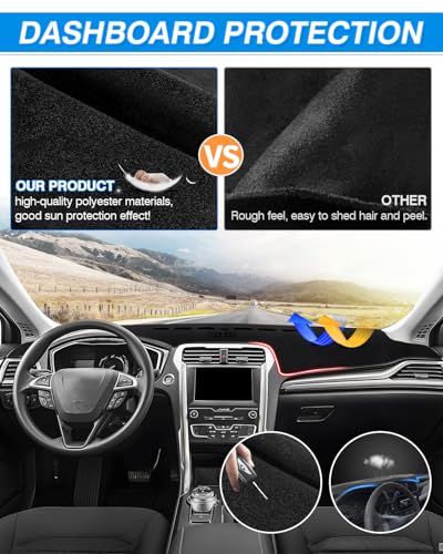 Cartist Dash Cover for Ford Fusion 2013-2020 Dashboard Cover Mat - size: Ford Fusion 2013-2020