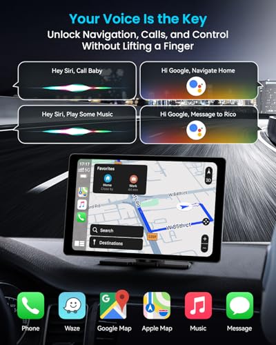 IIWEY iK11 11-Inch Wireless Apple CarPlay Screen, Android Auto, 4K Dash Cam
