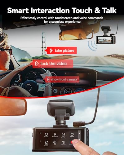 REDTIGER F7N Elite 4K HDR Dash Cam, STARVIS 2, Voice Control, 128G Card