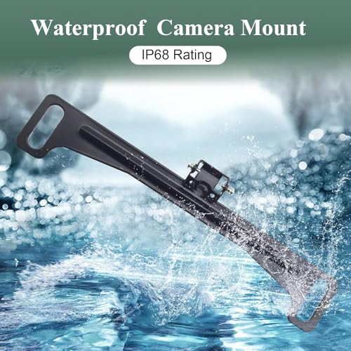 Car License Plate Camera Mount, Car Rear View Camera License Plate Bracket, Full Stainless Auto Backup Camera Licenses Plate Holder, Universal Auto License Plate Installation Holder (Black)