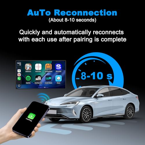 Carlinkit Wireless CarPlay Adapter MiNi SE for iPhone & Wired CarPlay Cars - color: Black