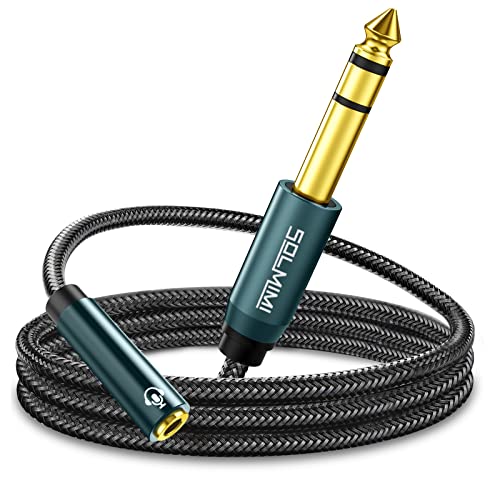 1/4 to 1/8 Headphone Adapter, 4 Feet 6.35mm Male to 3.5mm Female TRS Stereo Audio Jack Adapter Cable for Mixer Guitar Amp Piano Keyboard Amplifier Headphone Speaker (4Ft/1.2M) - size: 4 Feet