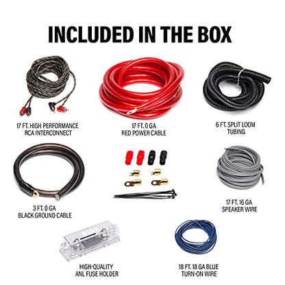 BOSS Audio Systems KIT20 0 Gauge Car Amplifier Installation Wiring Kit - style: 0 Gauge